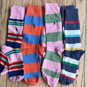 Polo Ralph Lauren Colorful Striped Vintage Socks